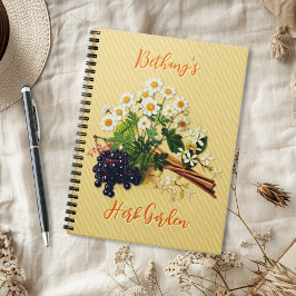 Cuaderno Diario de Páginas Rayadas Personalizadas Jardín de