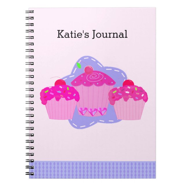 Cuaderno Diario de pastel rosa (Frente)