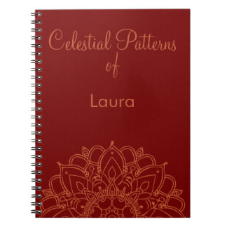 Cuaderno Diario de patrones celestes personalizados