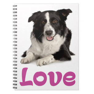 Cuaderno Diario de Perro Cachorro de Border Collie de Amor 