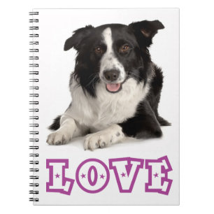 Cuaderno Diario de Perro Cachorro de Border Collie de Amor 