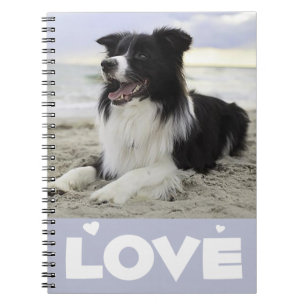 Cuaderno Diario de Perro Cachorro de Border Collie de Amor 