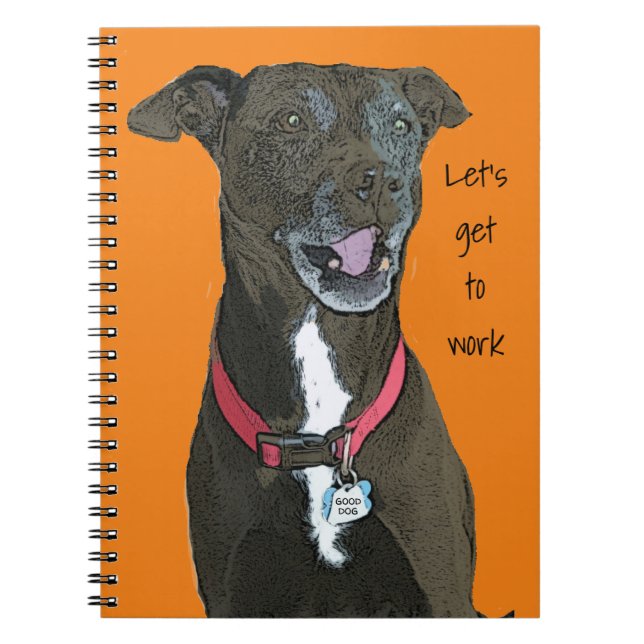 Cuaderno Diario de perro trabajador (Frente)