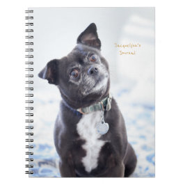 Cuaderno Diario de Personalizado de perro lindo
