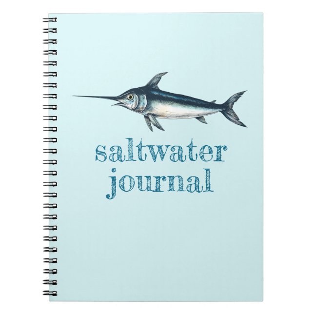 Cuaderno Diario de pesca de agua salada (Frente)