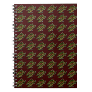 Cuaderno Diario de pesca Personalizado Salmon Fish Art Note