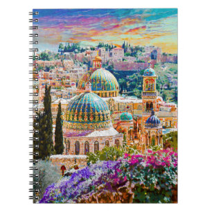 Cuaderno Diario de pintura de Ciudad Vieja de Jerusalén