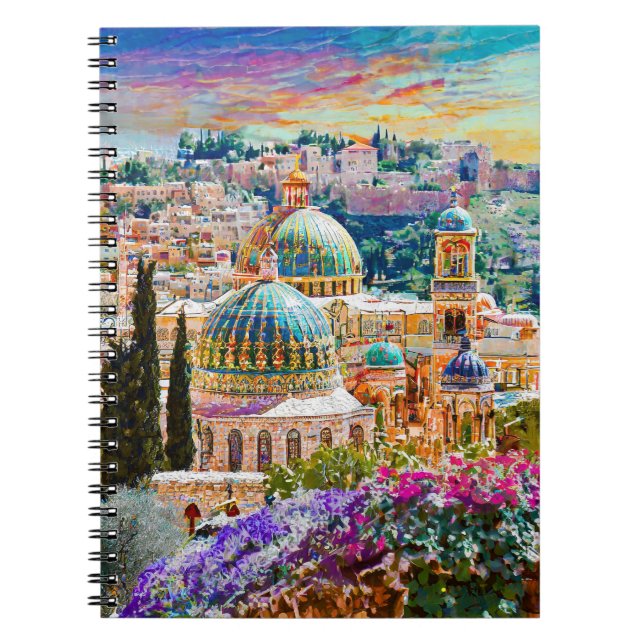 Cuaderno Diario de pintura de Ciudad Vieja de Jerusalén (Frente)