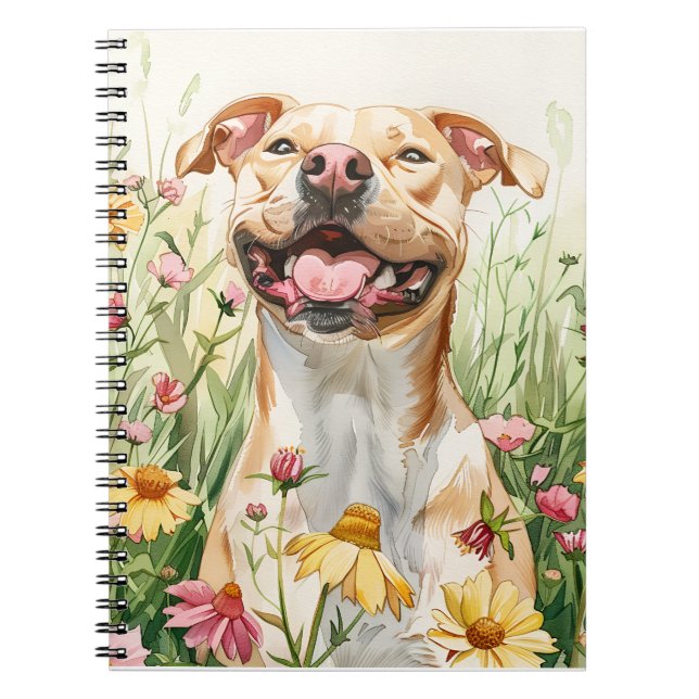 Cuaderno Diario de Pit Bull – Notas de mamá perruna (Frente)