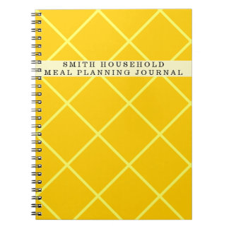 Cuaderno Diario de planificación de comidas personalizado
