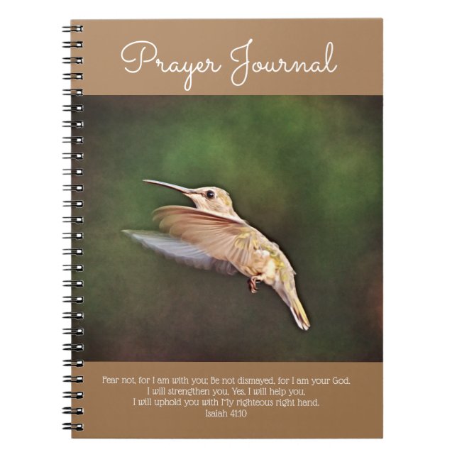 Cuaderno Diario de plegarias Hummingbird Still Moyer (Frente)