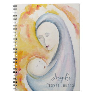 Cuaderno Diario de plegarias personalizadas Madonna y arte 