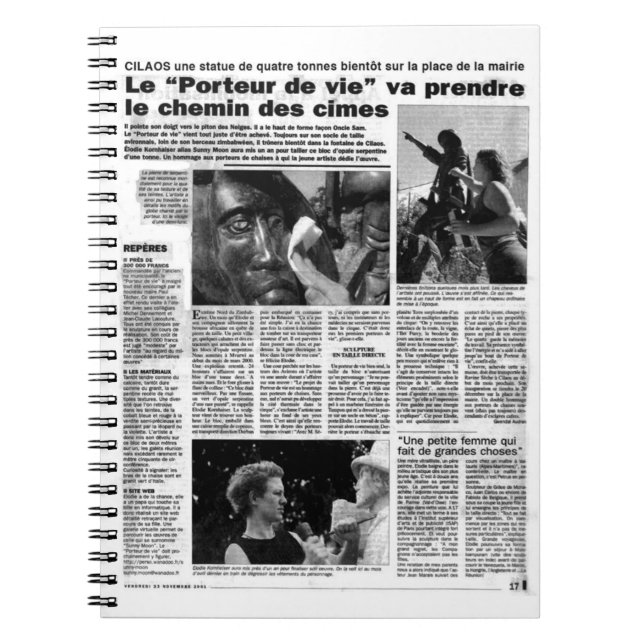 Cuaderno Diario de prensa francés (Frente)