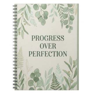 Cuaderno Diario de progreso sobre perfección