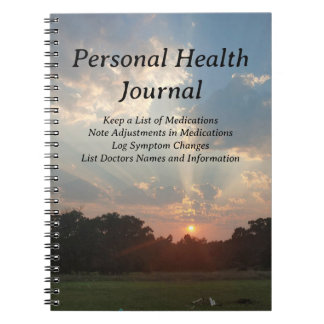 Cuaderno Diario de salud personal y diario de medicina