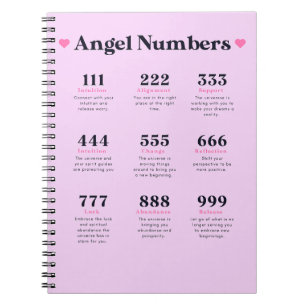 Cuaderno Diario de significados de números de ángel