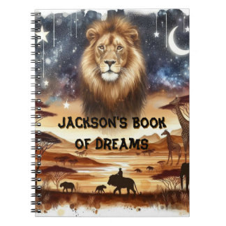 Cuaderno Diario de Sueño Safari Personalizado