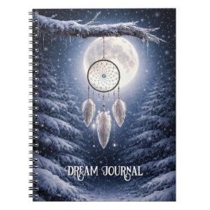 Cuaderno Diario de sueños con atrapasueños de nieve
