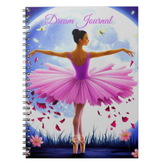 Cuaderno Diario de sueños de Bailarina a la luz de la luna