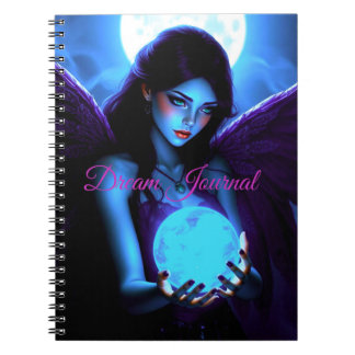 Cuaderno Diario de sueños de hermosa hada sosteniendo orbe