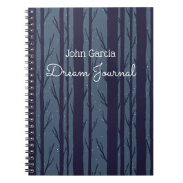 Cuaderno Diario de sueños de Night Woods personalizado
