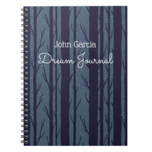 Cuaderno Diario de sueños de Night Woods personalizado