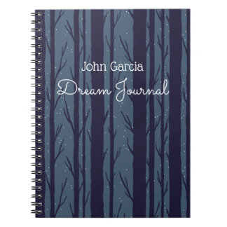 Cuaderno Diario de sueños de Night Woods personalizado