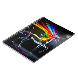 Cuaderno Diario de sueños del unicornio de vidrio