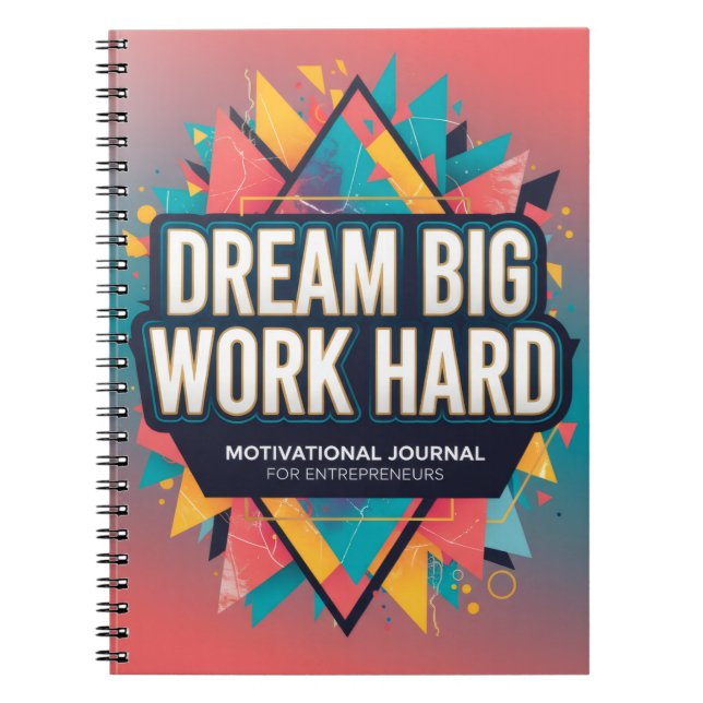 Cuaderno Diario de Sueños Grandes para Emprendedores (Frente)