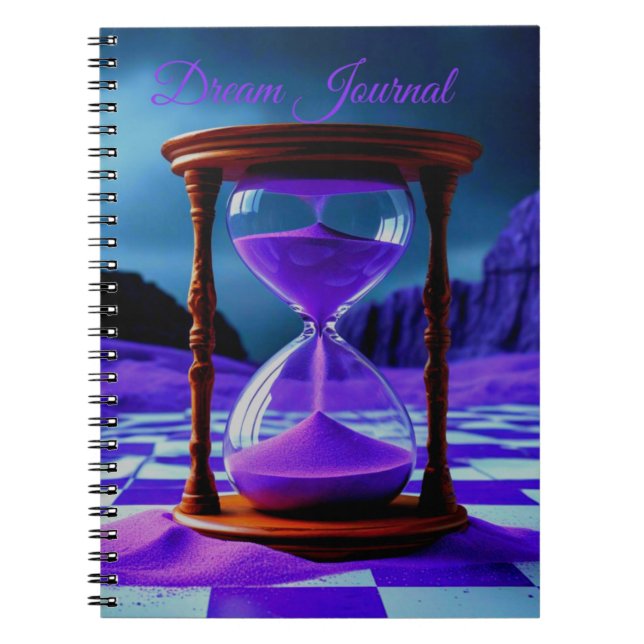 Cuaderno Diario de sueños Reloj de arena (Frente)