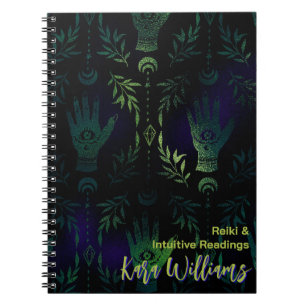 Cuaderno Diario de Tarot místico sobre la bruja verde gótic