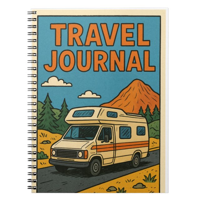 Cuaderno Diario de viaje Camper van (Frente)