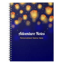 Cuaderno Diario de viaje de linterna flotante