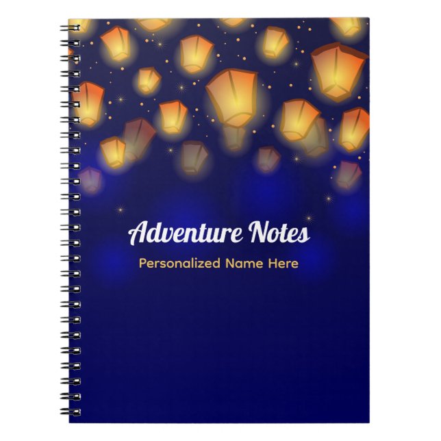 Cuaderno Diario de viaje de linterna flotante (Frente)