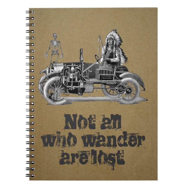 Cuaderno Diario de viaje de vintage (Frente)