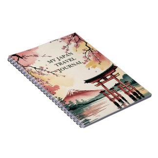 Cuaderno Diario de viaje personalizado por Japón Fuji