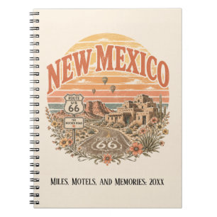 Cuaderno Diario de viaje por la ruta 66 de Nuevo México Rec