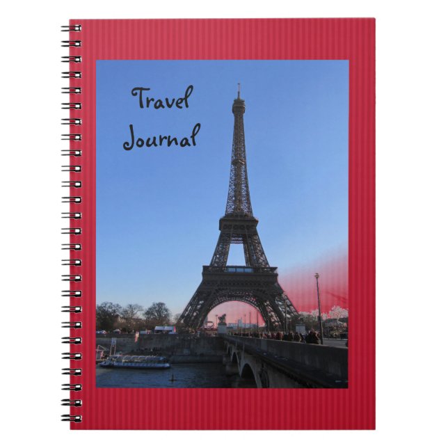 Cuaderno Diario de Viajes de la Torre Eiffel (Frente)