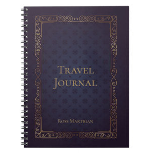Cuaderno Diario de viajes elegante y personalizado