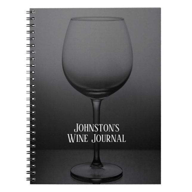 Cuaderno Diario de vino personalizado (Frente)