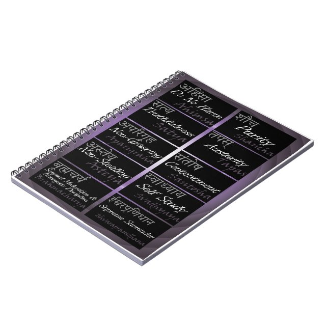 Cuaderno Diario de Yamas y de Niyamas (Lado Izquierdo)