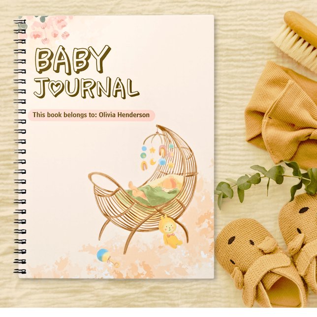 Cuaderno Diario del bebé del Boho (Boho Baby Journal From Mom)