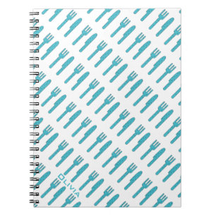 Cuaderno Diario del chef de recetas culinarias