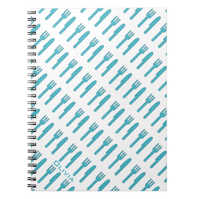 Cuaderno Diario del chef de recetas culinarias (Frente)