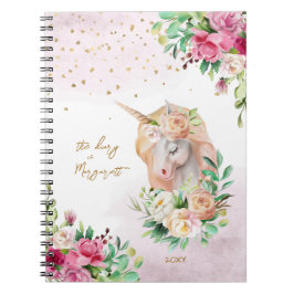 Cuaderno Diario del Chica de Ilustracion mágico de Unicorni