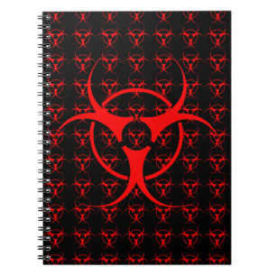 Cuaderno diario del cojín de bosquejo del Biohazard del