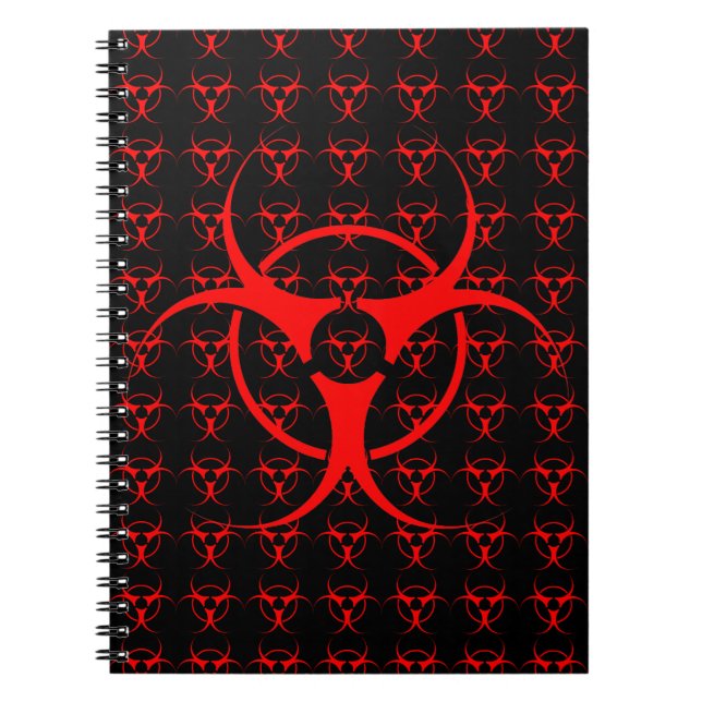 Cuaderno diario del cojín de bosquejo del Biohazard del (Frente)