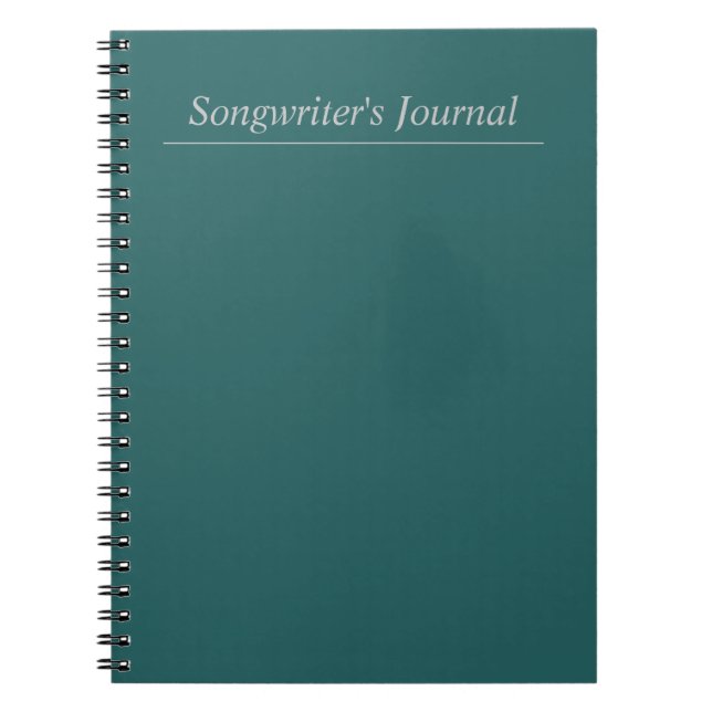 Cuaderno Diario del compositor de personalizable (Frente)