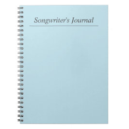 Cuaderno Diario del Personalizable Pastel Azul