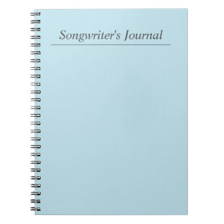 Cuaderno Diario del Personalizable Pastel Azul